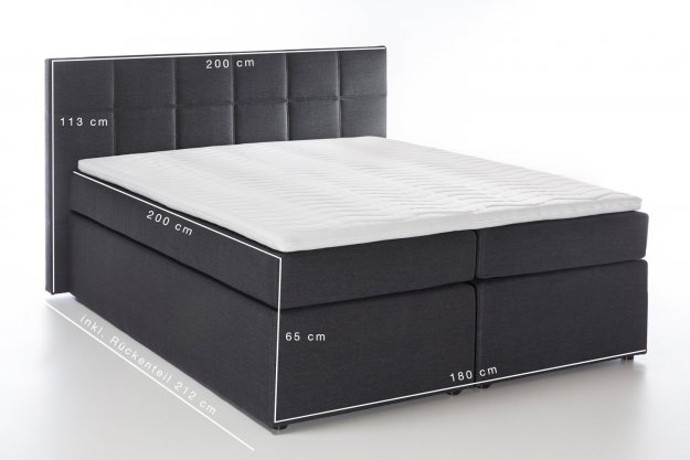 Boxspringbett Bea von Möbelfreude Maße